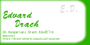 edvard drach business card